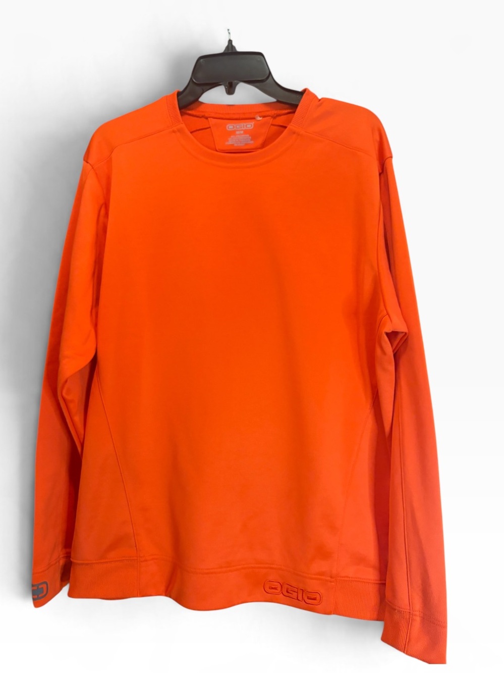 OGIO Orange Crewneck Sweatshirt Medium Long Sleeve Athletic Pullover